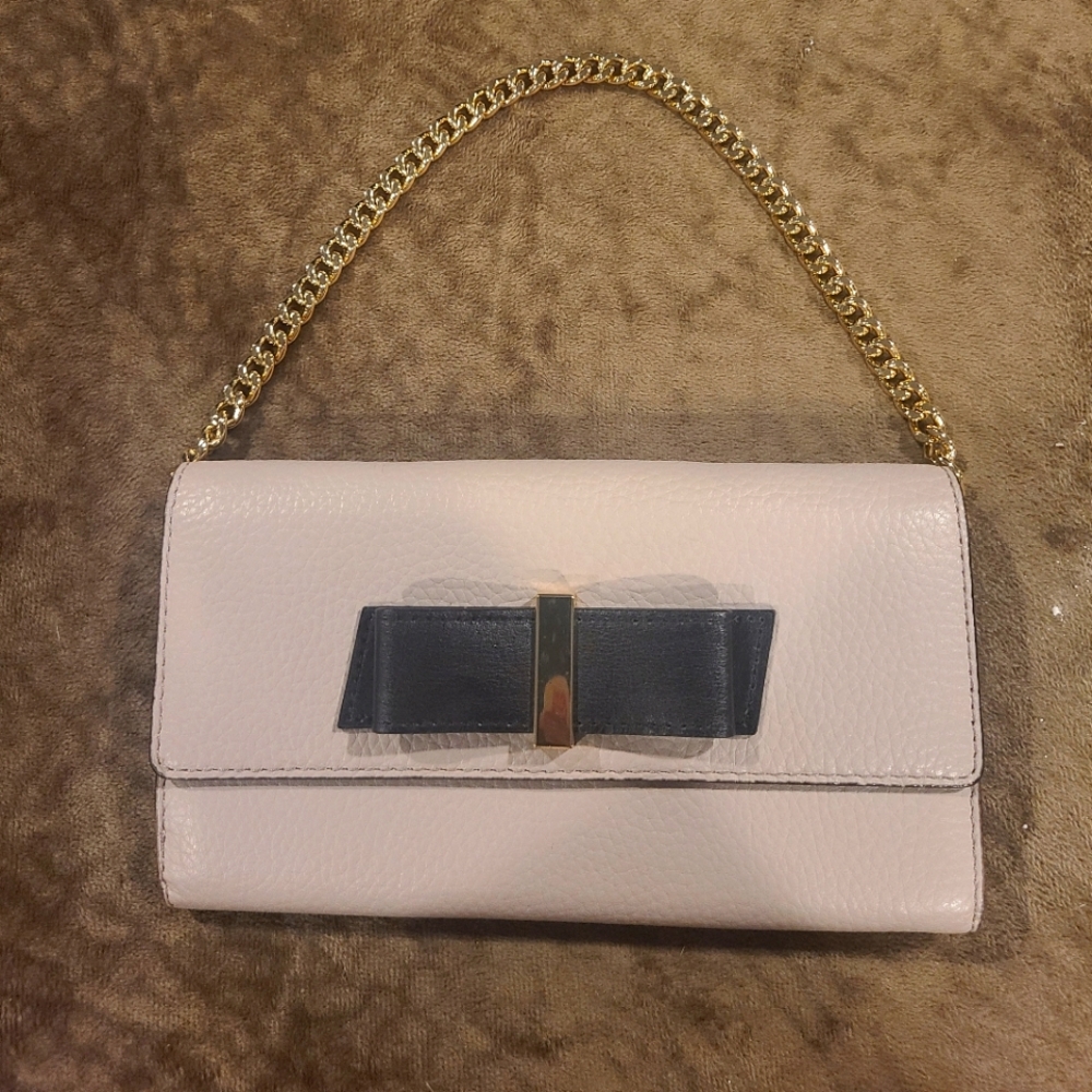 Kate spade ♠️ taupe clutch